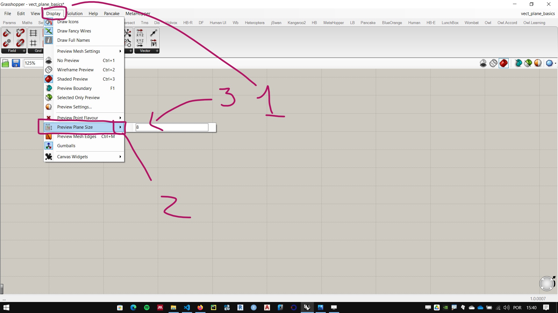 Planes and vectors - Algorithmic Modeling Special Training