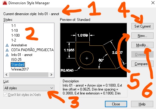 Dimension Style Manager